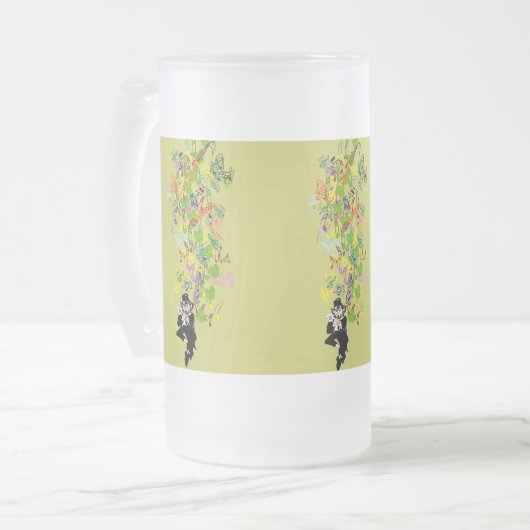 LeprechaunBlackPants Mattglas Bierglas (Vorderseite Links)