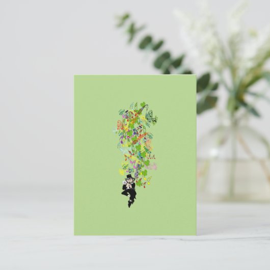 LeprechaunBlackPants Postkarte (Stehend Vorderseite)