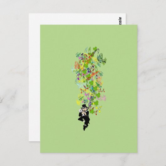 LeprechaunBlackPants Postkarte (Vorne/Hinten)