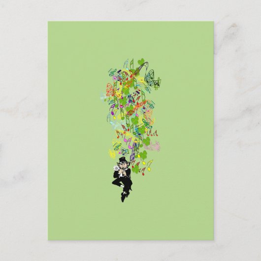 LeprechaunBlackPants Postkarte (Vorderseite)