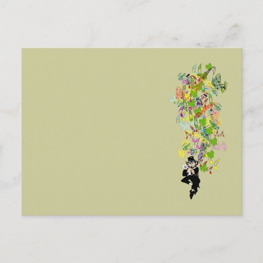 LeprechaunBlackPants Postkarte (Vorderseite)