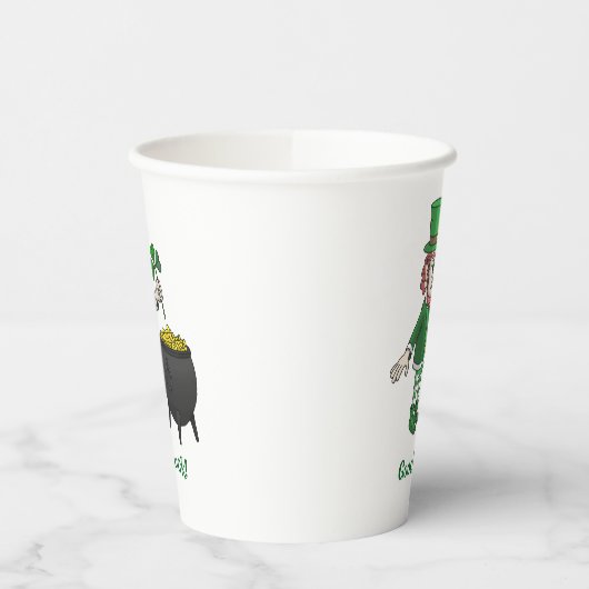 Leprechauns Good Luck Pappbecher (Links)