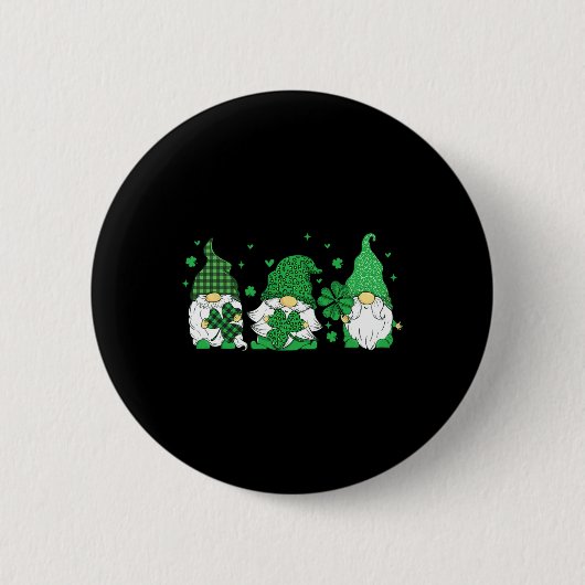 Leprechauns - Irisches Erbe St. Patricks Tag Iris Button (Vorderseite)