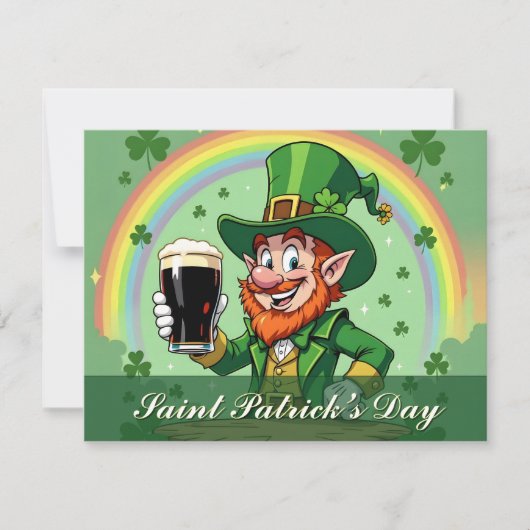 Leprechauns Jubel unter dem Regenbogen (Vorderseite)