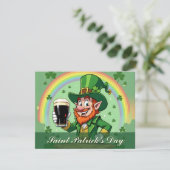 Leprechauns Jubel unter dem Regenbogen (Stehend Vorderseite)