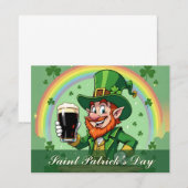 Leprechauns Jubel unter dem Regenbogen (Vorne/Hinten)
