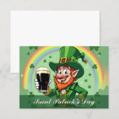 Leprechauns Jubel unter dem Regenbogen (Vorne/Hinten)