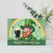 Leprechauns Jubel unter dem Regenbogen (Stehend Vorderseite)