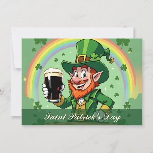 Leprechauns Jubel unter dem Regenbogen (Vorderseite)
