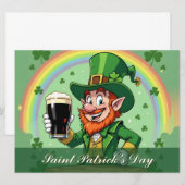 Leprechauns Jubel unter dem Regenbogen (Vorne/Hinten)