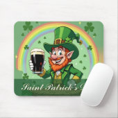 Leprechauns Jubel unter dem Regenbogen Mousepad (Mit Mouse)