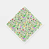 Leprechauns Kleeblatts Gold Mushrooms Kiss Me Serviette (Ecke)