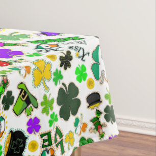 Leprechauns Kleeblatts Gold Mushrooms Kiss Me Tischdecke