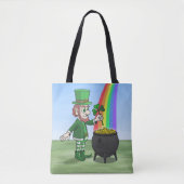 Leprechaun's pot full of gold St. Patrick's Day Tasche (Vorderseite)