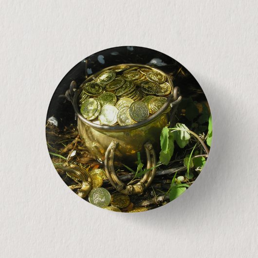 Leprechaun's Pot of Gold! Button (Vorderseite)