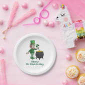 Leprechaun's pot of gold for St. Patrick's Day Pappteller (Party)