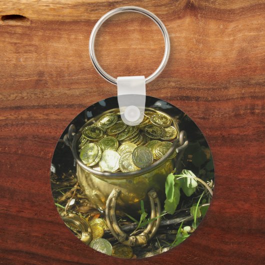 Leprechaun's Pot of Gold! Schlüsselanhänger (Vorderseite)
