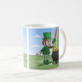 Leprechauns Saint Patrick's Day Kaffeetasse (VorderseiteRechts)