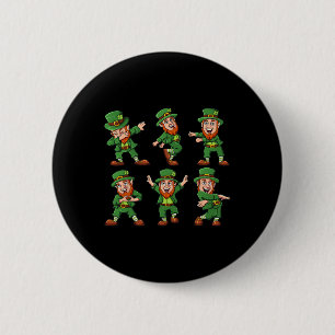 Leprechauns St Patrick's Day Fun Boys Girl Button