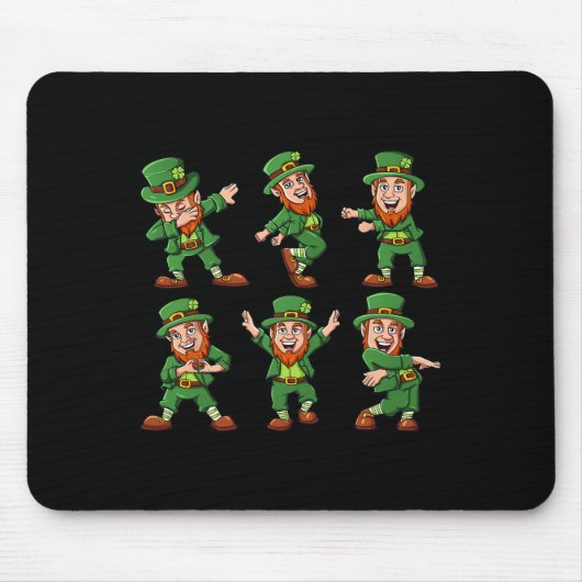 Leprechauns St Patrick's Day Fun Boys Girl Mousepad (Vorne)