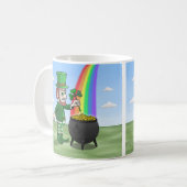Leprechauns St. Patrick's Day Kaffeetasse (Vorderseite Links)