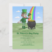 Leprechauns St. Patrick's day party Einladung (Vorderseite)