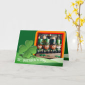 Leprechauns St Patrick's Day Text + Foto HGC4 hinz Karte (Gelbe Blume)