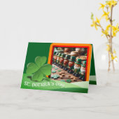 Leprechauns St Patrick's Day Text + Foto HGC5 hinz Karte (Gelbe Blume)
