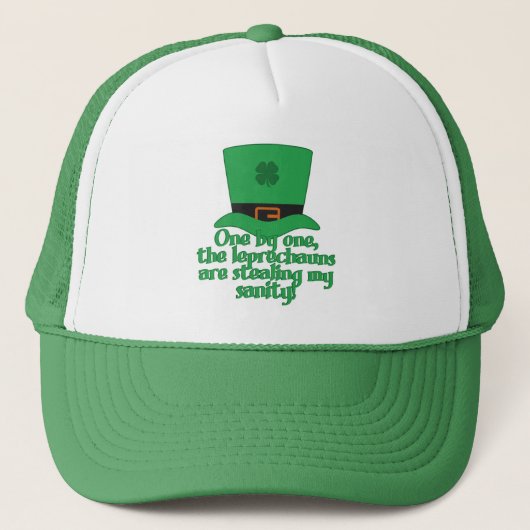 Leprechauns Stealing Sanitätshats Truckerkappe (Vorderseite)