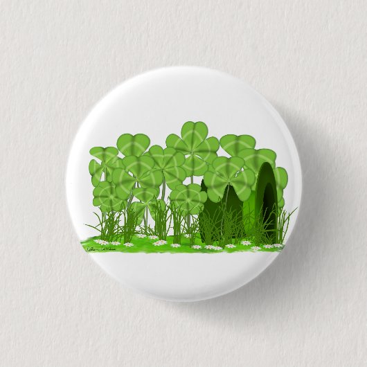 Leprechaun's Top Hat Lying im Bereich der Kleeblät Button (Vorderseite)