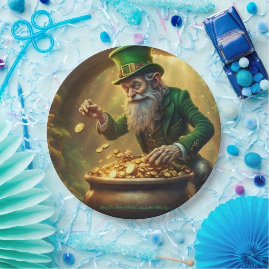 Leprechpapier Pappteller (Party)