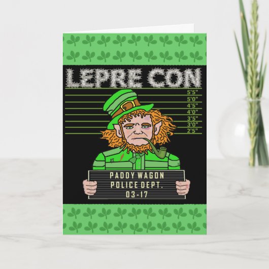 Leprecon Mugshot Karte (Vorderseite)