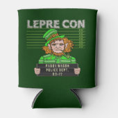 Leprecon Mugshot St Patrick's Day Dosenkühler (Vorderseite)