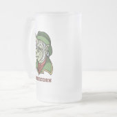 Leprecorn Mattglas Bierglas (Vorderseite Links)