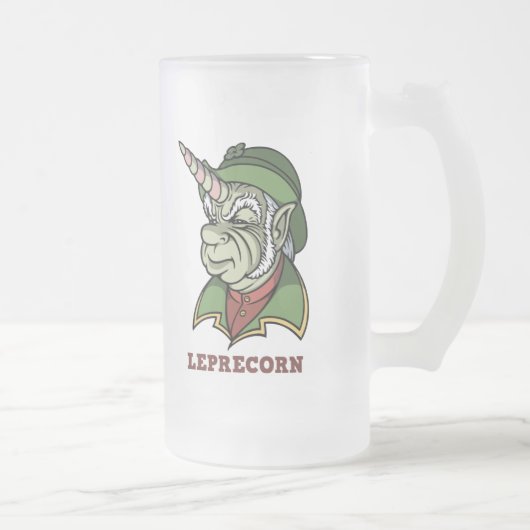Leprecorn Mattglas Bierglas (Rechts)