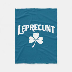Leprecunt irischer St. Patricks-Tag lustiger Shamr Fleecedecke