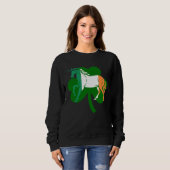 Lepricon Unicorn Horse Lucky Shamrock St Patricku2 Sweatshirt (Vorne ganz)