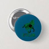 Lepricorn Leprechaun Einhorn Lustig St. Patrick's Button (Vorne & Hinten)