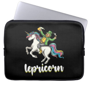 Lepricorn Leprechaun Einhorn St Patrick's Day Laptopschutzhülle