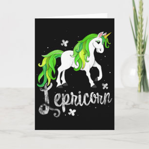 Lepricorn Leprechaun Einhorn St Patricks Tag Kinde Karte