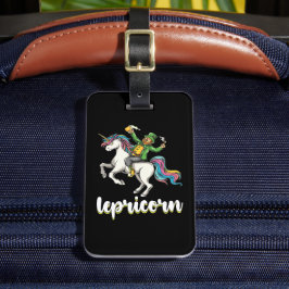 Lepricorn Leprechaun Unicorn St Patrick's Day Gepäckanhänger