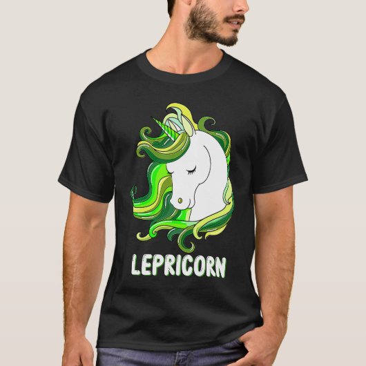 Lepricorn Leprechaun Unicorn St Patricks Day Kids T-Shirt (Vorderseite)