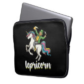 Lepricorn Leprechaun Unicorn St Patrick's Day Laptopschutzhülle (Vorderseite Links)
