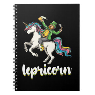 Lepricorn Leprechaun Unicorn St Patrick's Day Notizblock