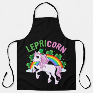 Lepricorn St. Patrick Day Lucky Rainbow Schürze