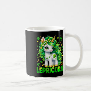 Lepricorn Süßes Einhorn Shamrock St Patricks Mädch Kaffeetasse