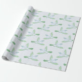 Lerche in Schiefer und Grün Geschenkpapier (Ungerollt)