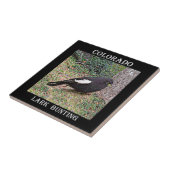 Lerchen-Flagge (Colorado) Fliese (Seite)