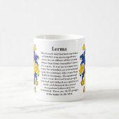 Lerma, der Ursprung, die Bedeutung und das Wappen Kaffeetasse (Mittel)