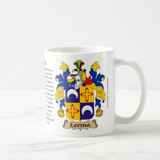 Lerma, der Ursprung, die Bedeutung und das Wappen Kaffeetasse (Rechts)